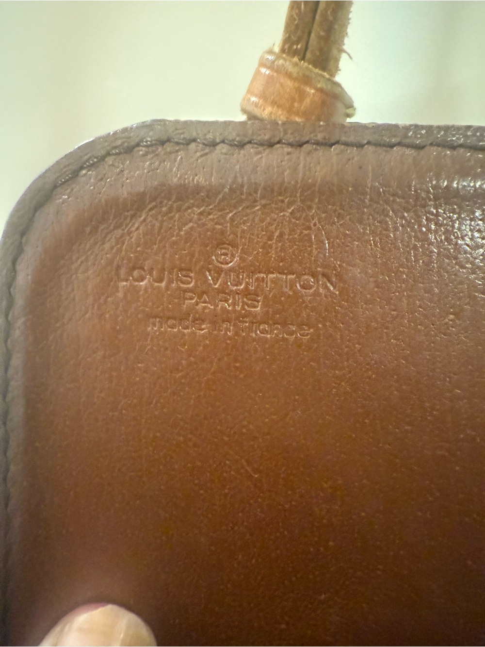 Louis Vuitton Monogram Leather Strap Crossbody - Brown & Tan - Picture 5 of 7
